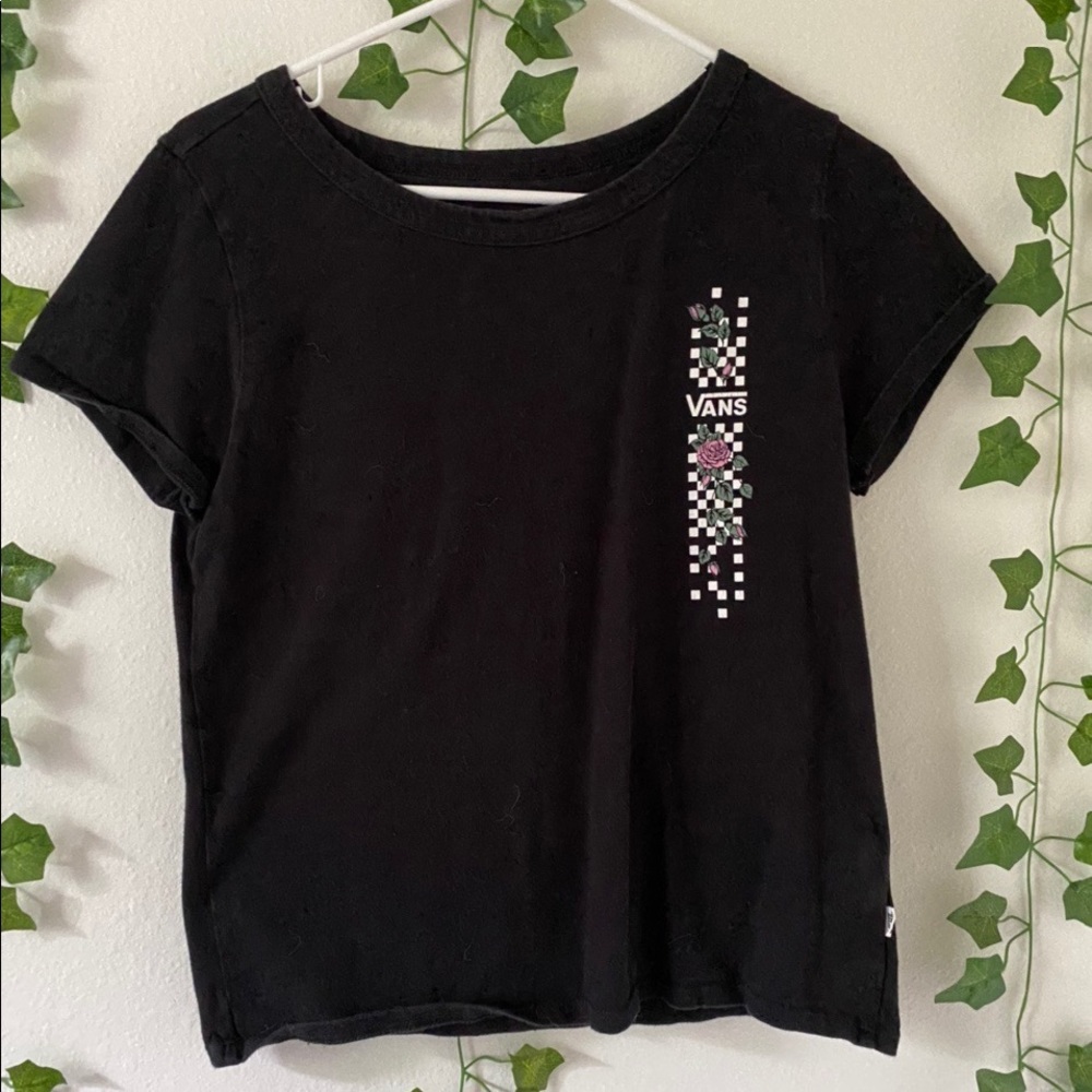 Black vans tee